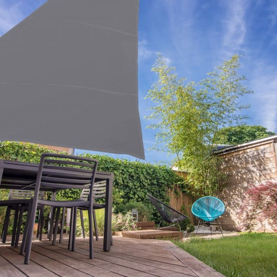 Relaxdays Triangle Shade Sail Gray 4x4m 180g/m²