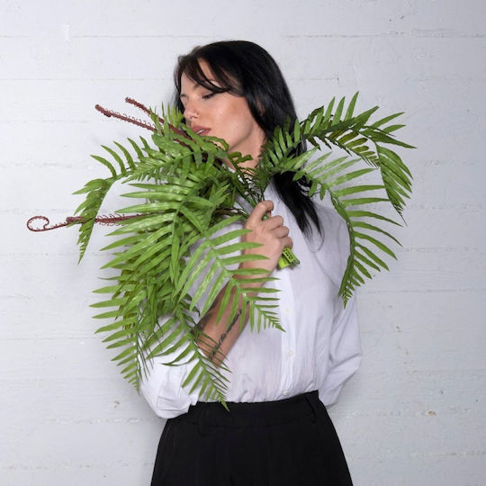 Supergreens Artificial Recessed Green Drynaria Fern 69 Cm 7-2007