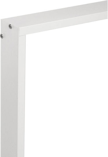 Surface-Mounted Frame Maclean Led Energy Ceiling Panels Dimensions 1195 x 295 Mm Height 5cm White Aluminum Mce542