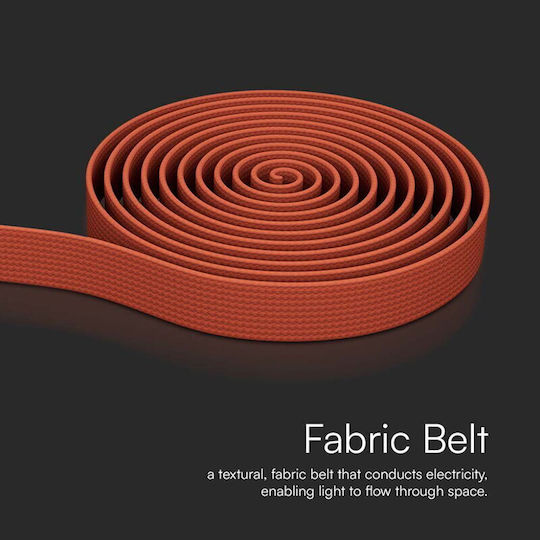 Textile Strap Tracklight Body 10m Red