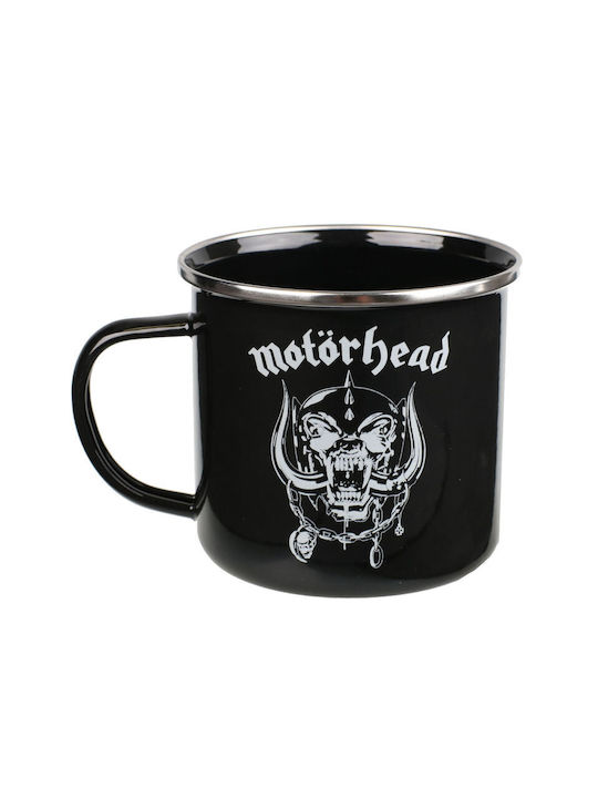 Global Motorhead - Warpig Becher Emaille Schwarz 500ml