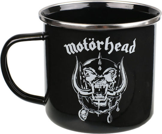 Global Motorhead - Warpig Κούπα Εμαγιέ Μαύρη 500ml