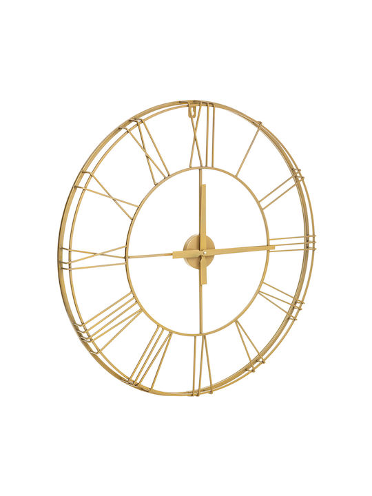 Atmosphera Rallies Cason 3D Silent Antique Metallic Gold Wall Clock Ø70cm