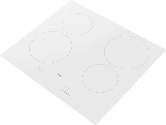 Amica Επαγωγική Εστία Αυτόνομη 59.2x52.2εκ. Λευκή