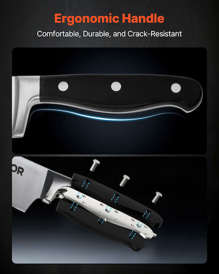 Vevor Knife Set with Base of Stainless Steel 15 Pieces