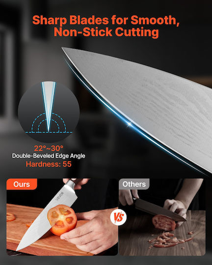 Vevor Knife Set from Stainless Steel 15pcs