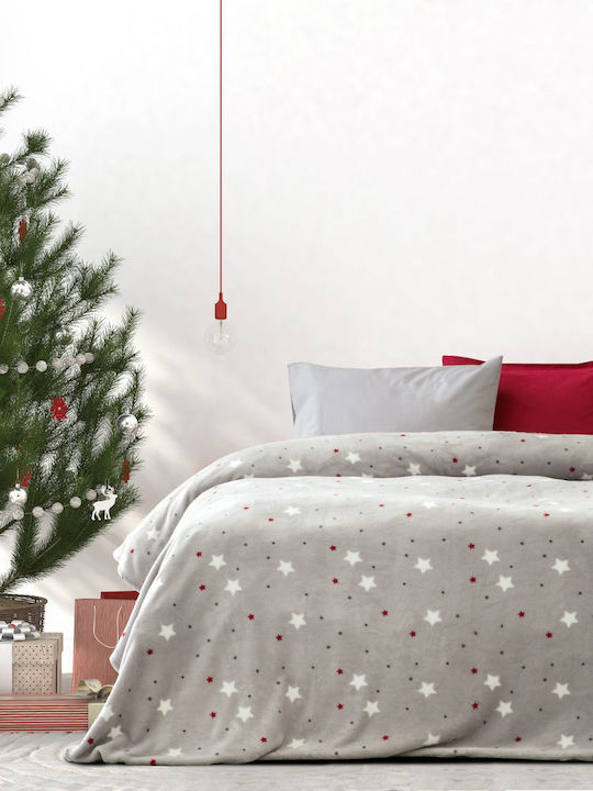 Kocoon Stellar Κουβέρτα Fleece Υπέρδιπλη 220x240εκ. Γκρι