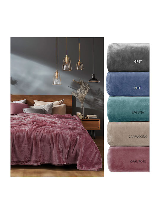 Adam Home 700 Opal Κουβέρτα Βελουτέ Υπέρδιπλη 240x260εκ. Opal Rose
