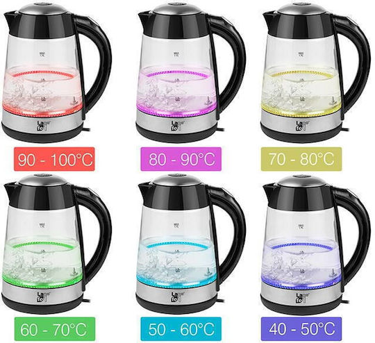 Lafe CEG015 Βραστήρας 1.7lt 2200W Μαύρος