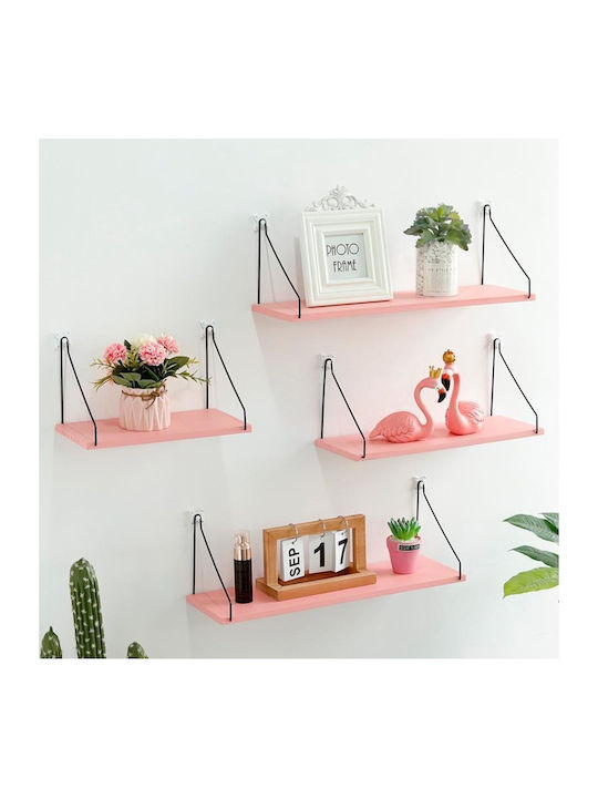 Ράφι Τοίχου Pink 40x15.8x16.5εκ.