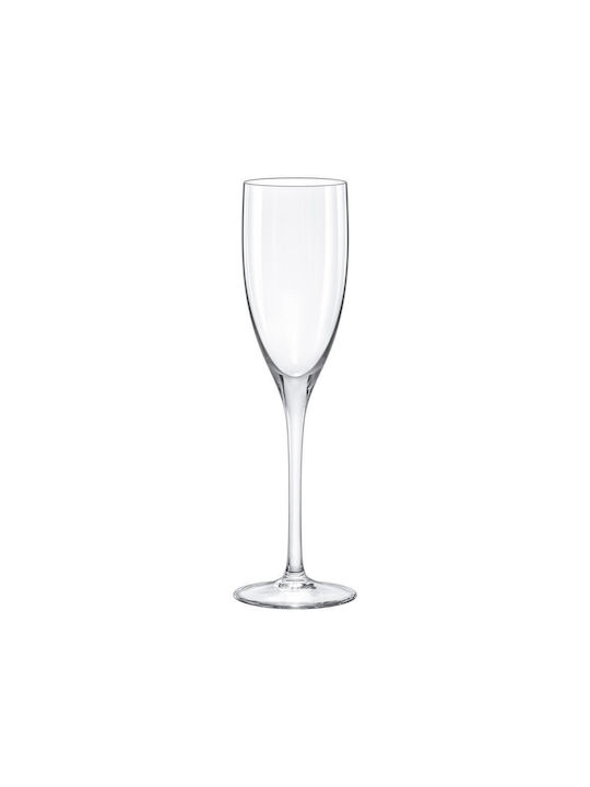 Rona Set of Glasses Champagne made of Glass Stemmed 6pcs