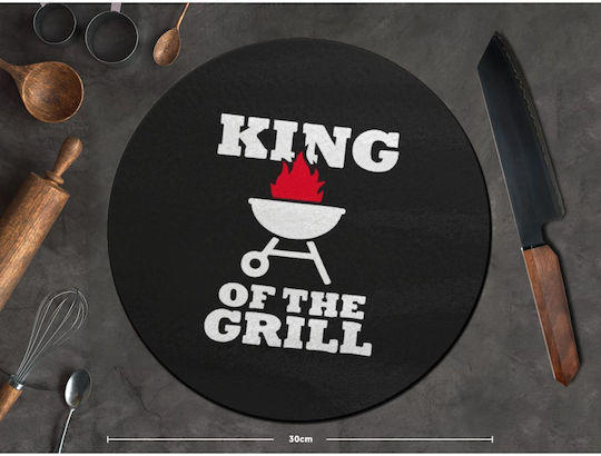 Koupakoupa King Grill Schneidebrett Glas Schwarz 30x30cm 1Stück