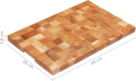 vidaXL Επιφάνεια Κοπής Ξύλινη Καφέ 60x40cm