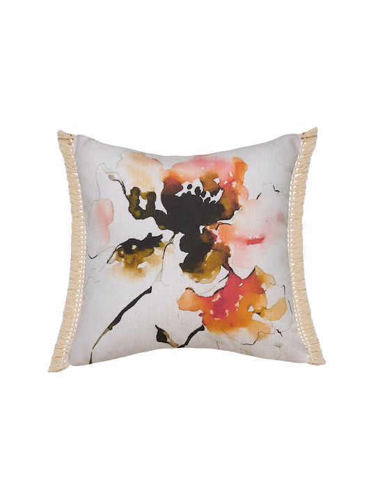Kentia Decorative Pillow Case Multicolour Cotton 50x50cm