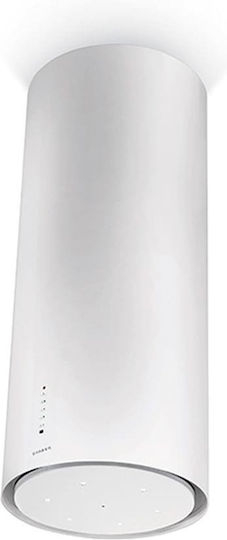 Faber CYLIND I.EVO PLUS WH GLOSS A37 Απορροφητήρας Νησίδα 37cm Λευκός