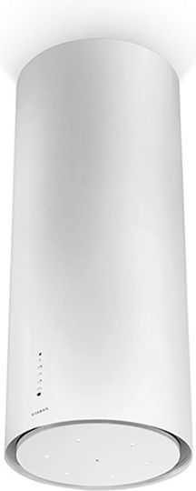 Faber CYLIND I.EVO PLUS WH GLOSS A37 Απορροφητήρας Νησίδα 37cm Λευκός