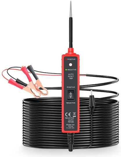 Tester Multifuncțional Portabil Circuite Auto 6v-24v Dc Cablu 5 Metri Protecție Supratensiune 8a Test Polaritate