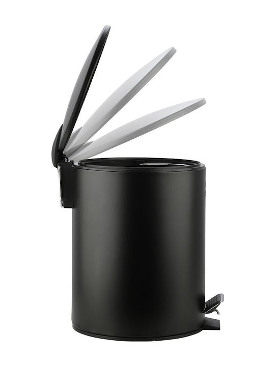 Bathroom Bin Classic Soft Close 5l Matte Black