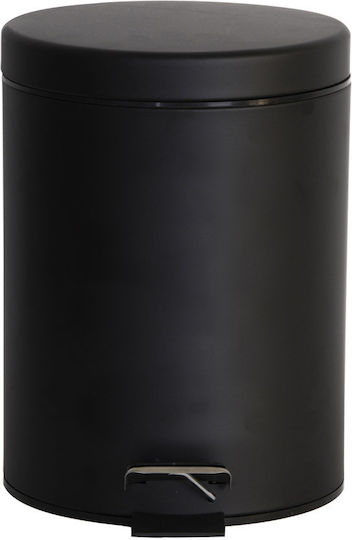 Χαρτοδοχειο Μπανιου Classic Soft Close 12lt Ματ Μαυρο