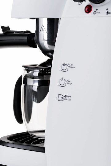 Amica CD1011 Espressomaschine 800W Druck 5bar Weiß