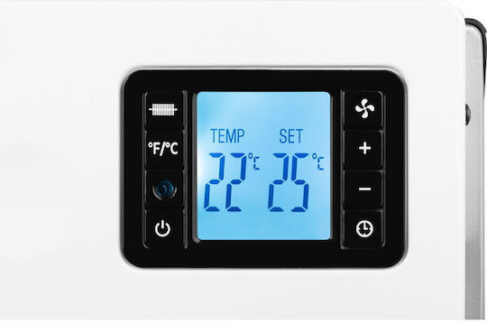 ECG Konvektorheizung Boden 2000W mit Elektronischem Thermostat 59x37.5cm Weiß
