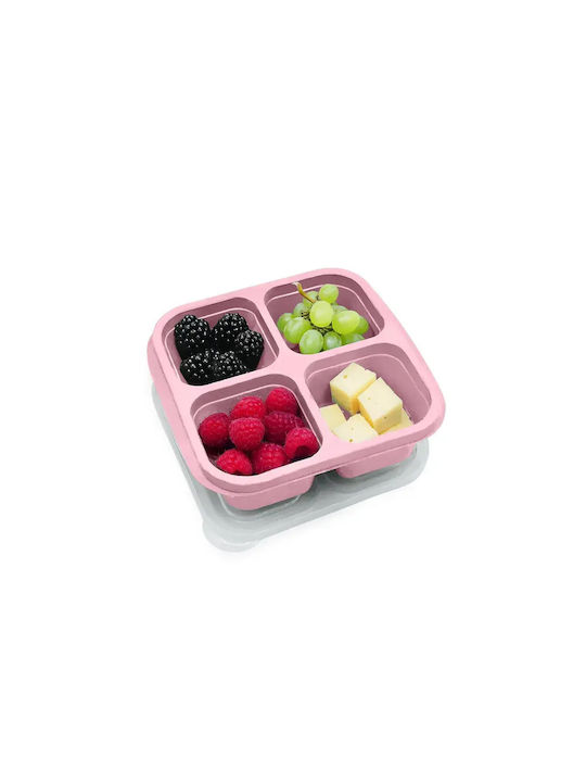 Melii Set Mittagsboxen Silikon Mehrfarbig 23x18cm 4 Stück
