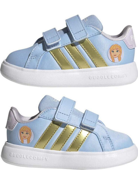 Grand Court Grand Court Kids Sneakers with Scratch Light Blue