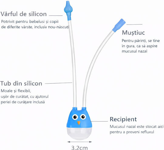 Kidizi Aspirator Nazal Electric pentru Sugari și Copii