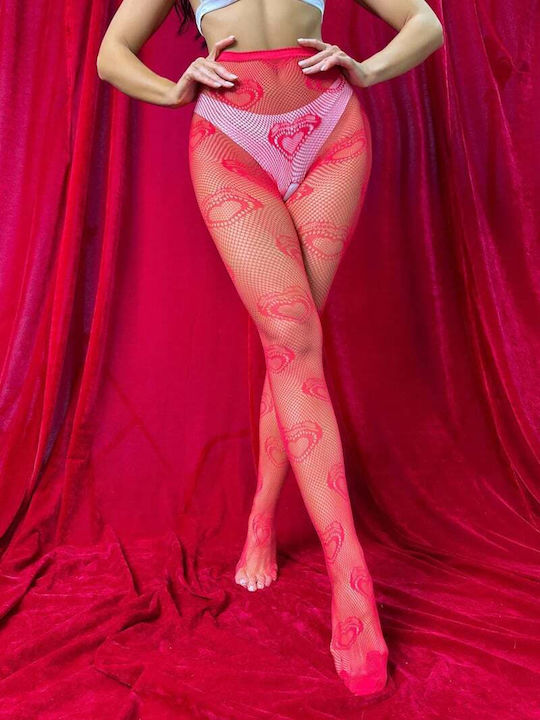 Kinksters Секси Чорапогащник Червен