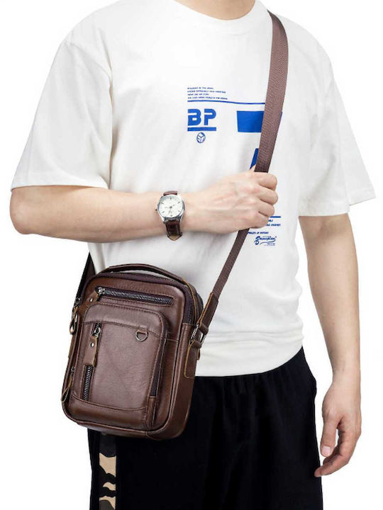 Djb Leather Men's Bag Shoulder / Crossbody Brown