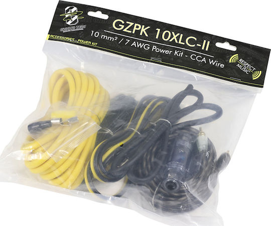 Car Speaker Cable Set Gzpk 10 Mm² 7 Awg Cca 60 A Mini-anl 10xlc-ii