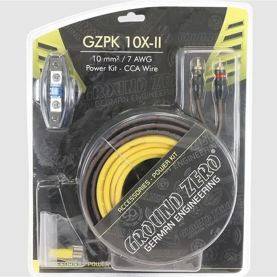 Ground Zero Σετ Καλωδίων Ενισχυτή Αυτοκινήτου GZPK 10X-II