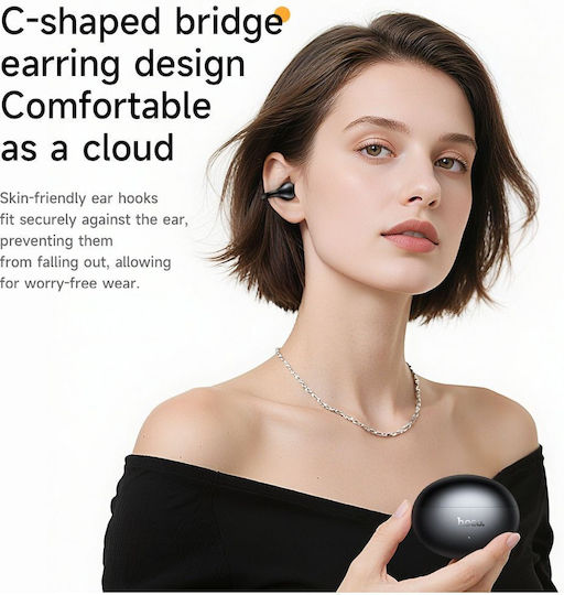 Hoco TWS EA8 Offenes Ohr Bluetooth-Freisprecheinrichtung Kopfhörer mit Ladeetui Metal Gray