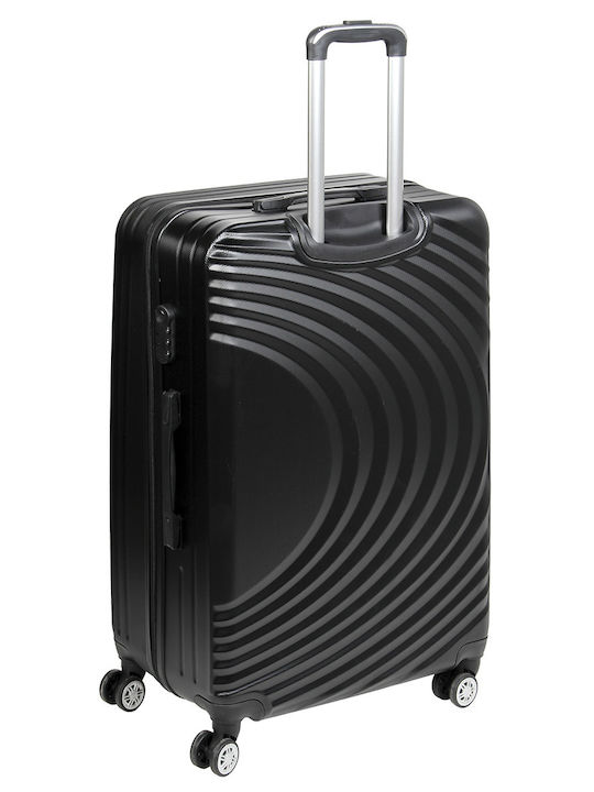 Keskor Large Black Suitcase With 4 Wheels Height 77cm