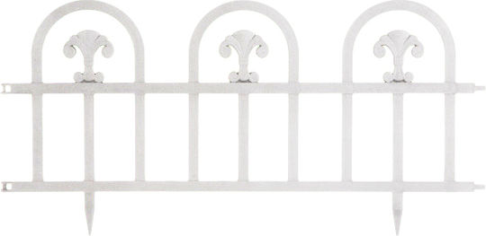 Plastic Garden Border in White Color 60x30cm