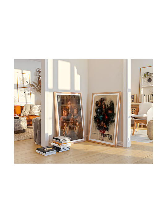 Gaming Poster Last Us Part II GM2372 21cm X 30cm Frame Natural Wooden Beige