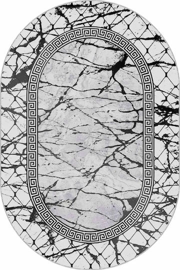 Oval Living Room Rug Elegant Pattern Modern Spaces Gray 100cmx180cm Oval Living Room Rug Elegant Pattern Modern Spaces Gray 100cmx180cm