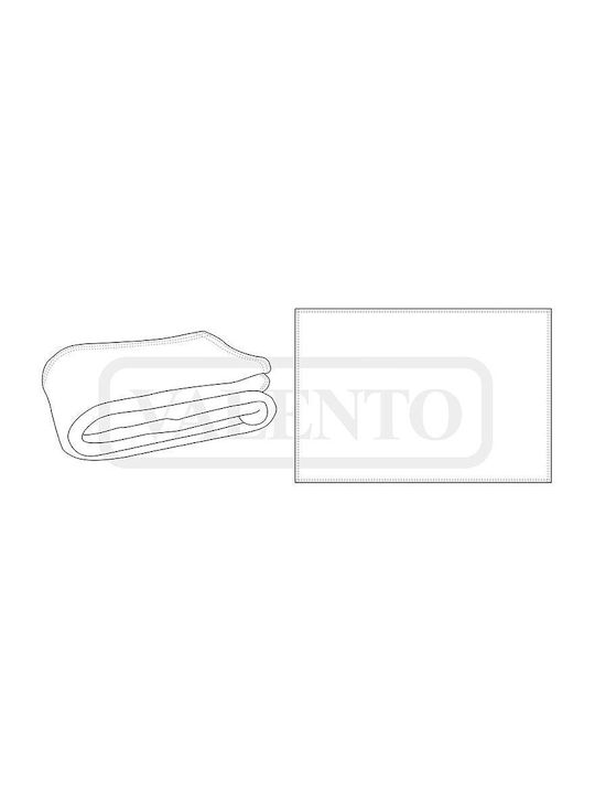 Valento Cusion Pătură Canapea 140x95cm Albastru Deschis