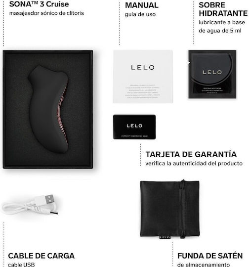 Lelo Sona 3 Cruise Clitoral Suction Device with Vibration Black