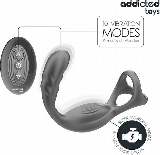 Addicted Toys Dual Prostatic Cock Ring Remote Control