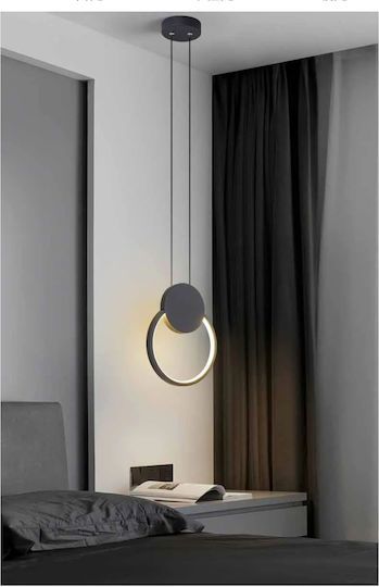 Home Lighting Rando Black LED Ceiling Light With Warm To Cool White Light 30x77x100cm