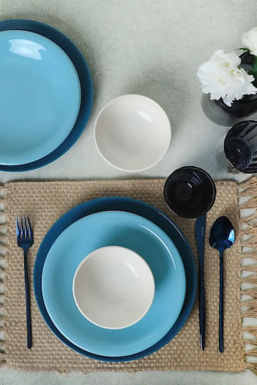 Σετ Δείπνου Blue Harmony Πορσελάνης 18τμχ 27x27cm Σετ Δείπνου Blue Harmony Πορσελάνης 18τμχ 27x27cm