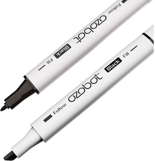 Ozobot Μπλε Μαρκαδόροι Ζωγραφικής 5mm Λεπτοί, με Διπλή Μύτη Σετ 5τμχ
