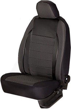 Комплект Калъфи За Автомобилни Седалки Elegance Edition V2 Текстилен Материал Еко Кожа Вложки 11 Броя Черни