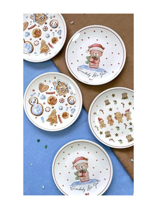 Set of 6 Christmas Tableware Ornaments Happy Designs Porcelain 16x16cm