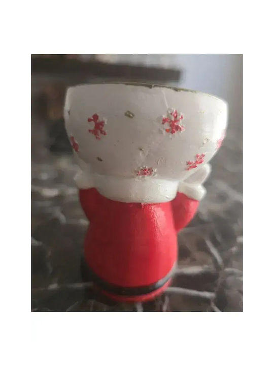 Red Santa Claus Bowl for Treats 8x6 Cm