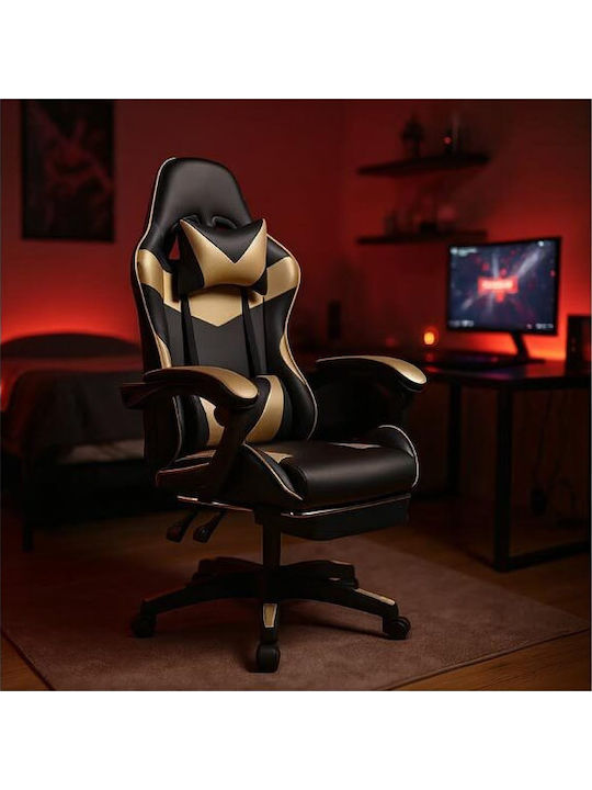 AT1972 Gaming Chair with Footrest Yellow
