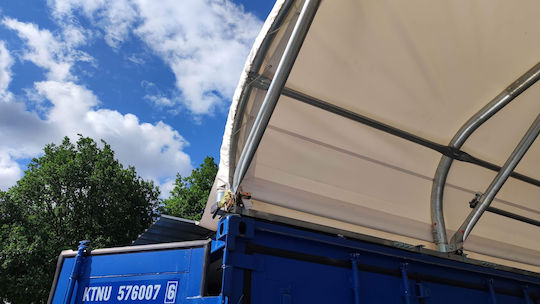 Dalimond Rings Waterproof Tarpaulin 650gr/m² 8x5m. Heavy Duty Gray