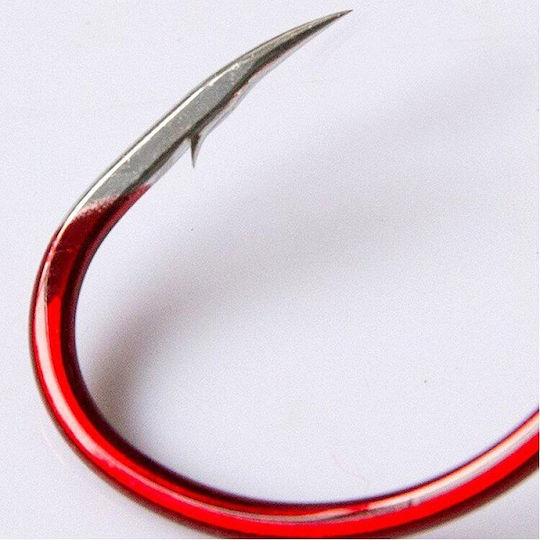 Bkk Octopus Beak Red Fishing Hooks No4/0 5 Units