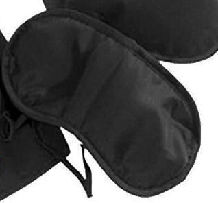 Polo Travel Set Pillow, Mask and Earplugs with Carrying Case Black
